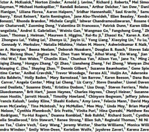 Long list of co-authors