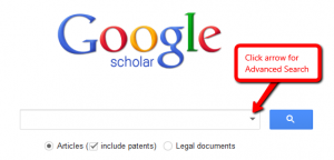 Google Scholar's Advanced Search