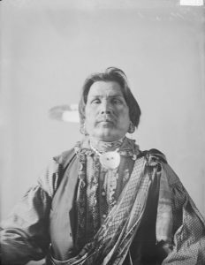 Portrait of Potawatomi Man in Native Dress 1898