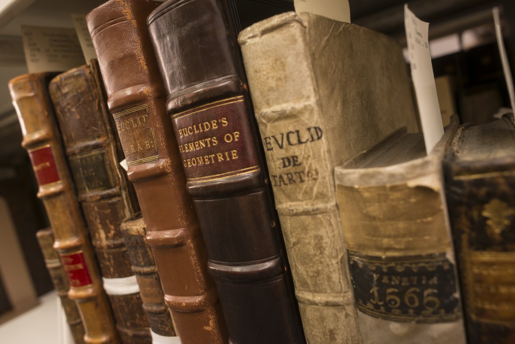 Rare books in the Dibner Library. 