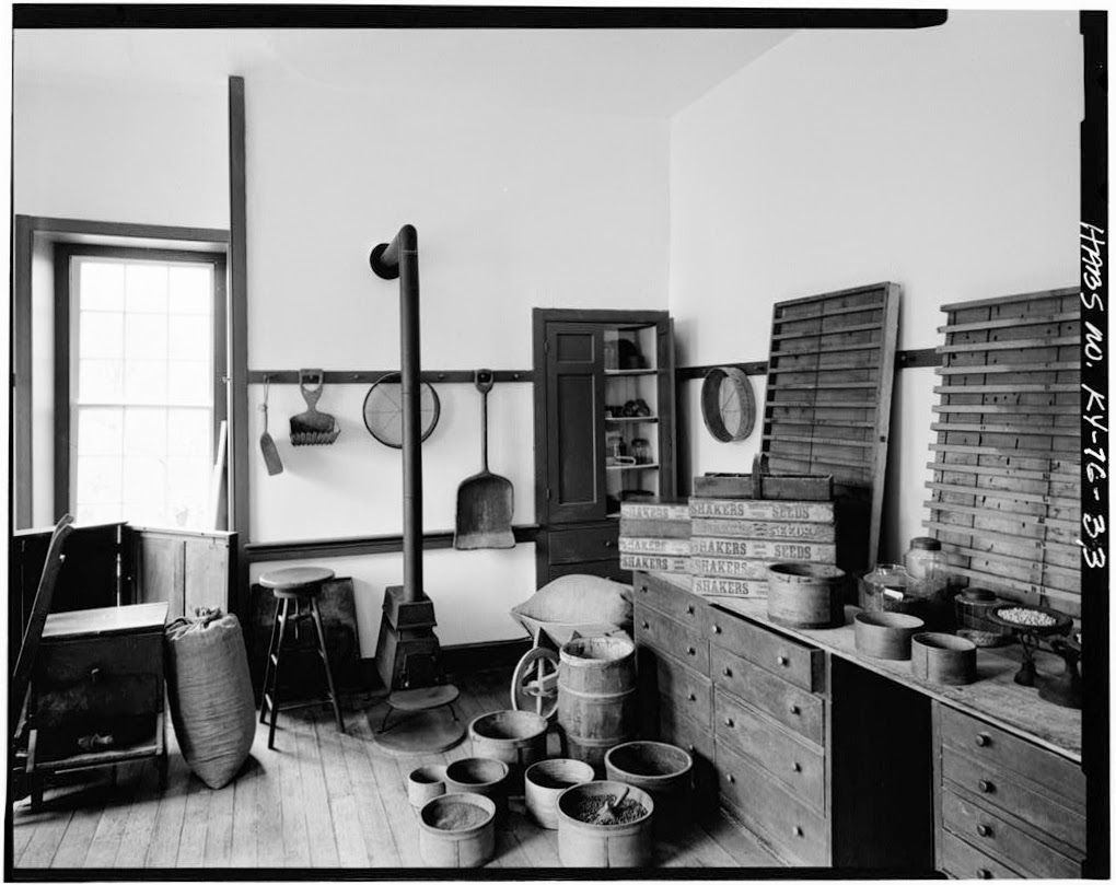 Seed Room, Shakertown, Kentucky (LC Prints & Photographs Division; HABS,84-SHAKT,2-33)