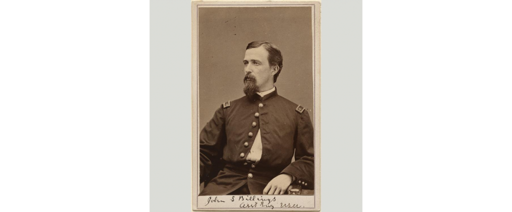 The renowned librarian, John Shaw Billings (albumen silver print, about 1862; National Portrait Gallery, 77.191)