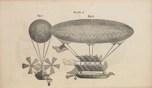 Design for aerial ship by Sir George Cayley, published by Tyler and Reed, London.