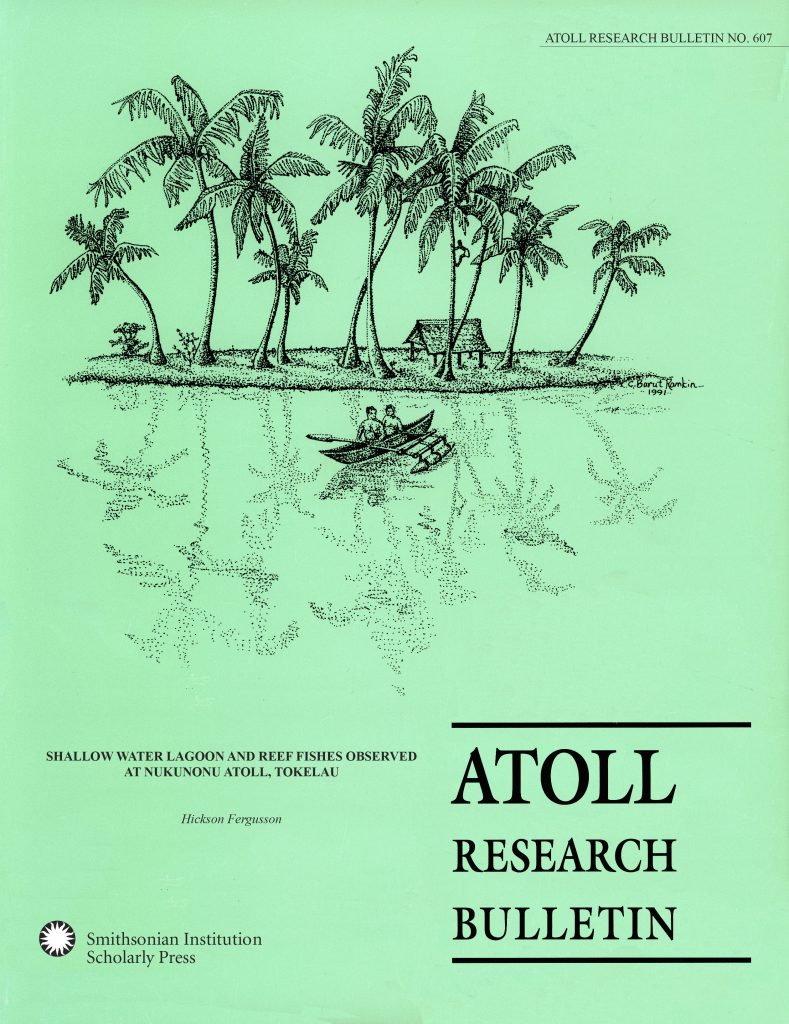 Cover of "Shallow Water Lagoon and Reef Fishes Observed at Nukunonu Atoll, Tokelau", available in SRO. 