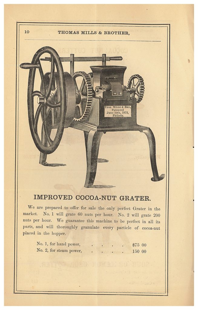 Thomas Mills & Brother Cocoa-Nut Grater