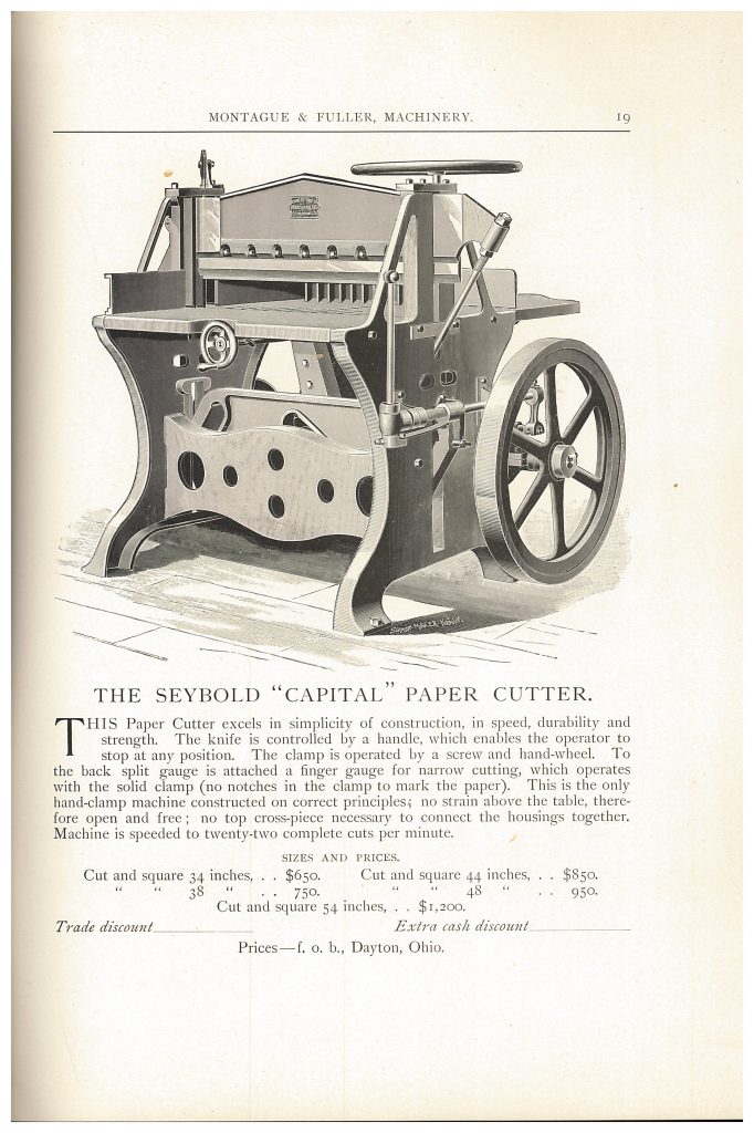 Seybold "Capital" Paper Cutter