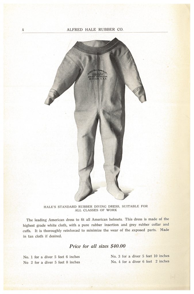 Hale's Standard Rubber Diving Dress