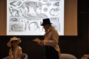 Dean Howarth as Charles Willson Peale speaking on paleontology