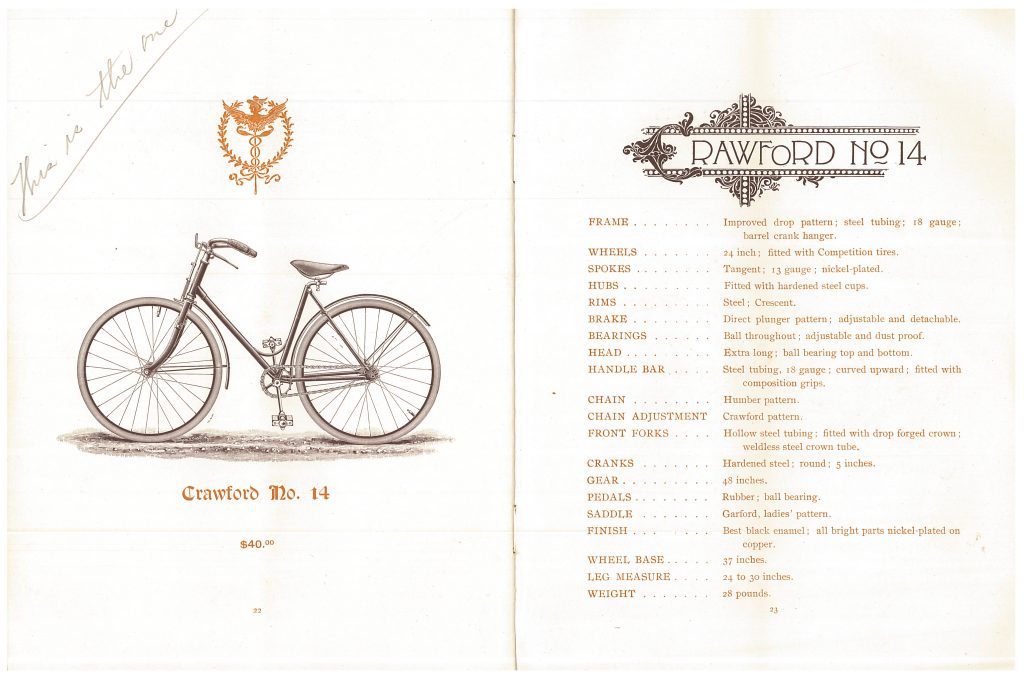 Crawford No. 14 Bicycle