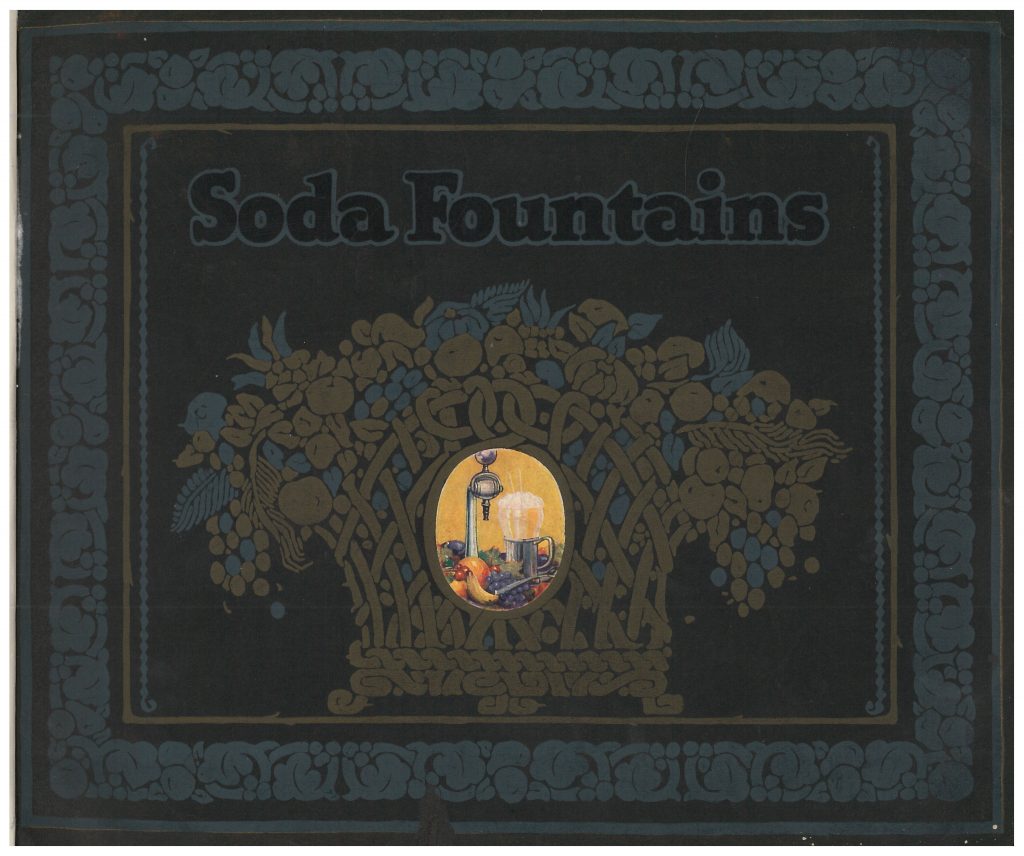 front cover of catalog showing fruit, beverage, and soda fountain equipment