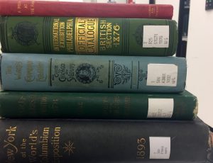 AAPG World's Fair book spines