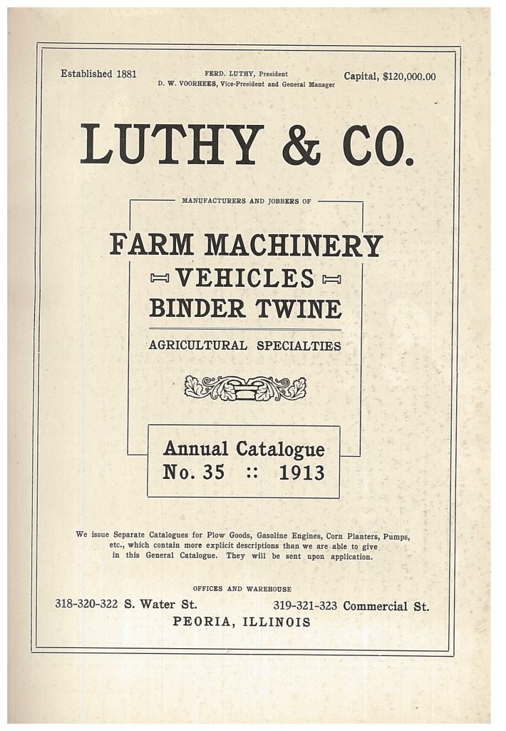 title page of catalog