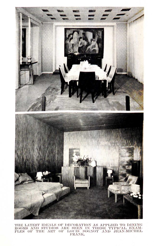 Thérèse Bonney photographs of modern interiors designed by Jean-Michel Frank.