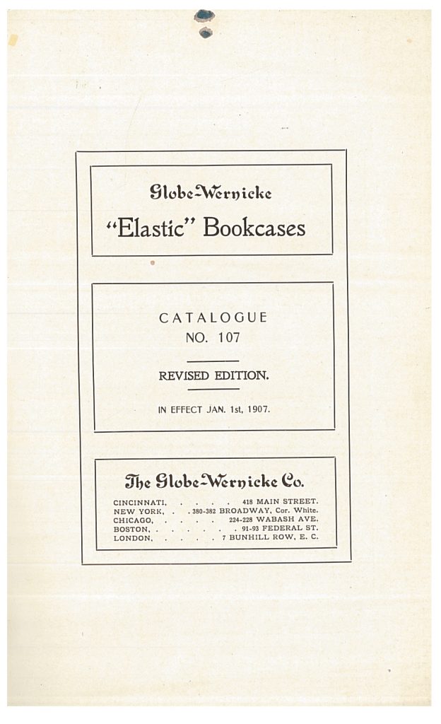 title page of catalog
