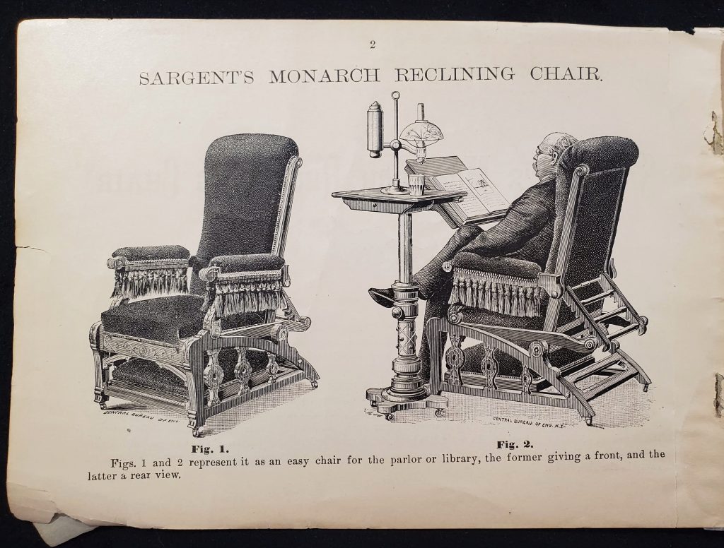 Images features Sargent's Monarch Reclining Chair.