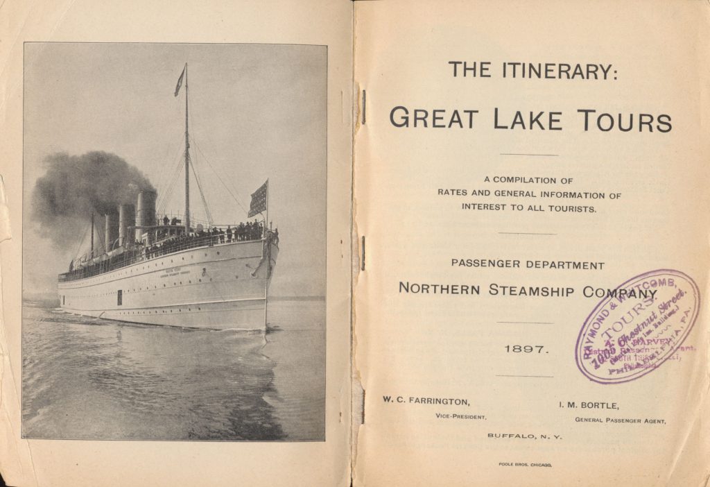 title page and steamship on preceding page