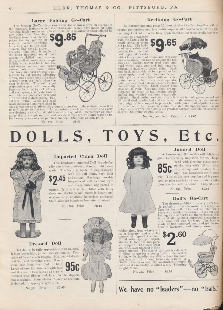 dolls and go-carts