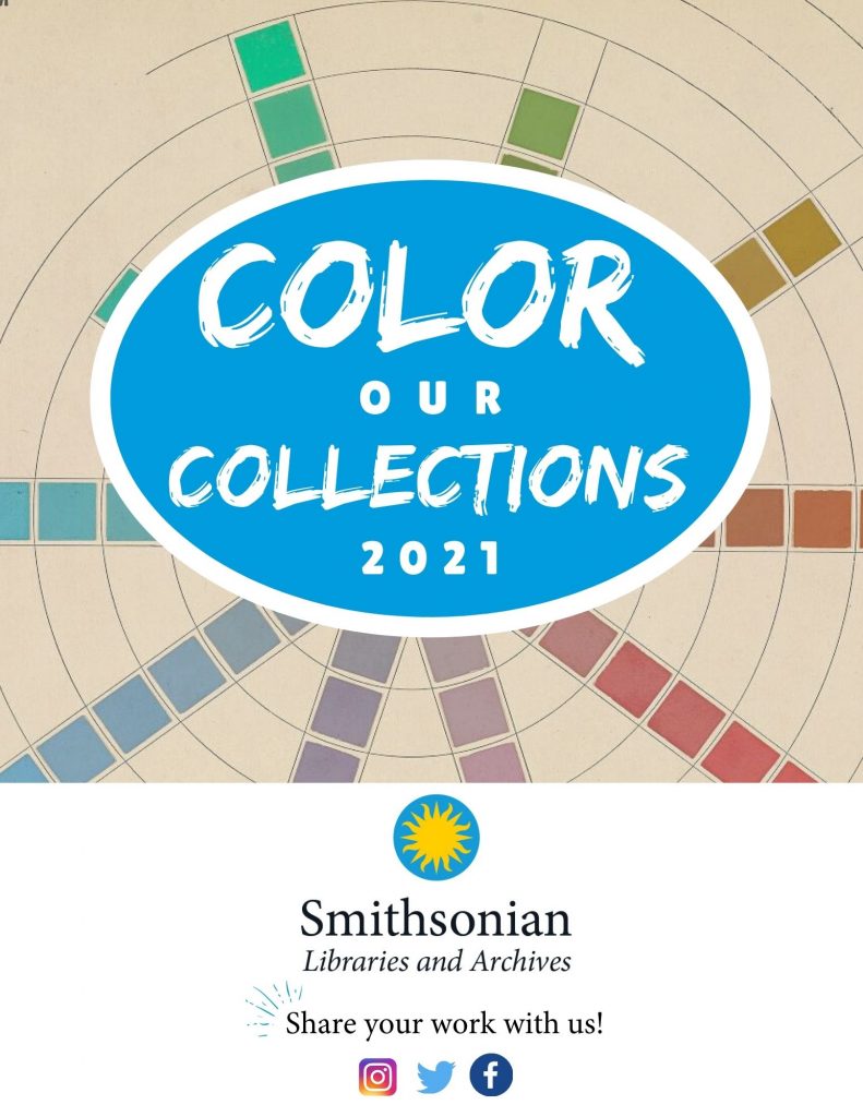 ColorOurCollections 2021 coloring book graphic