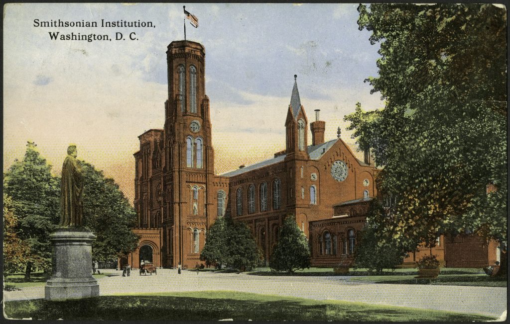 Postcard with Smithsonian Institution Building ("Castle")