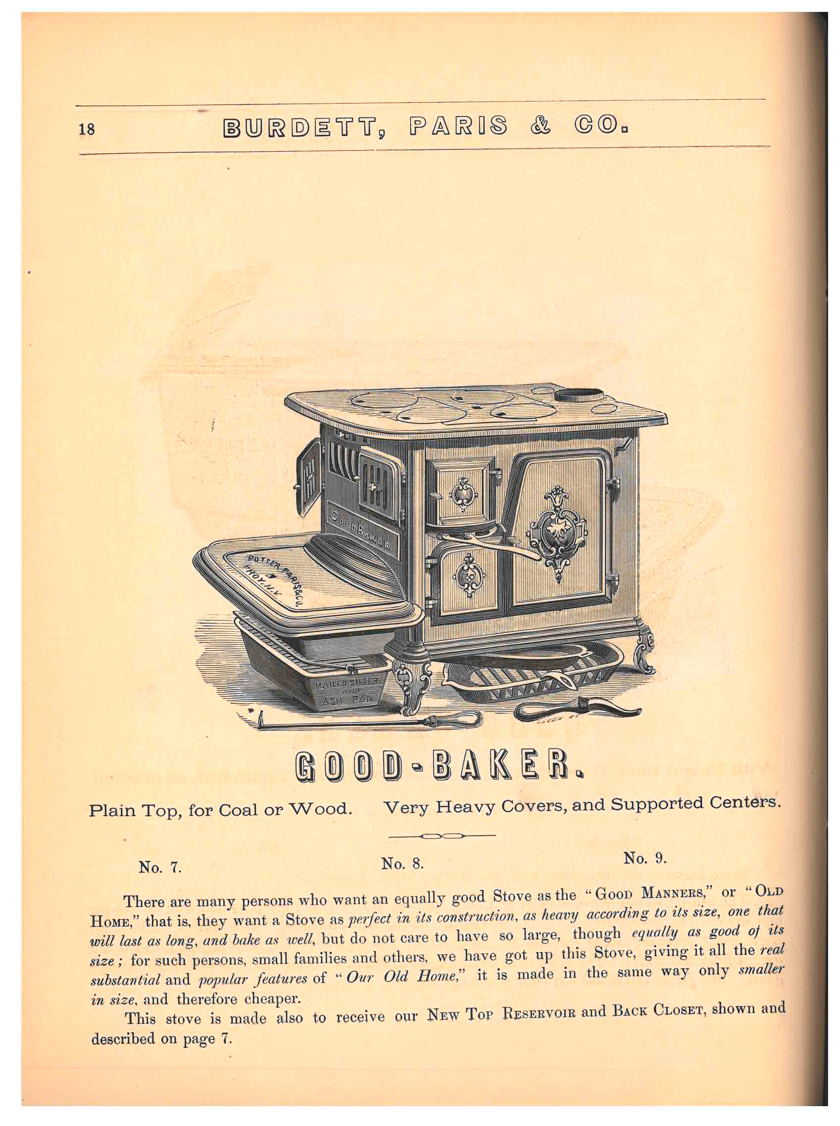 "Good-Baker" stove