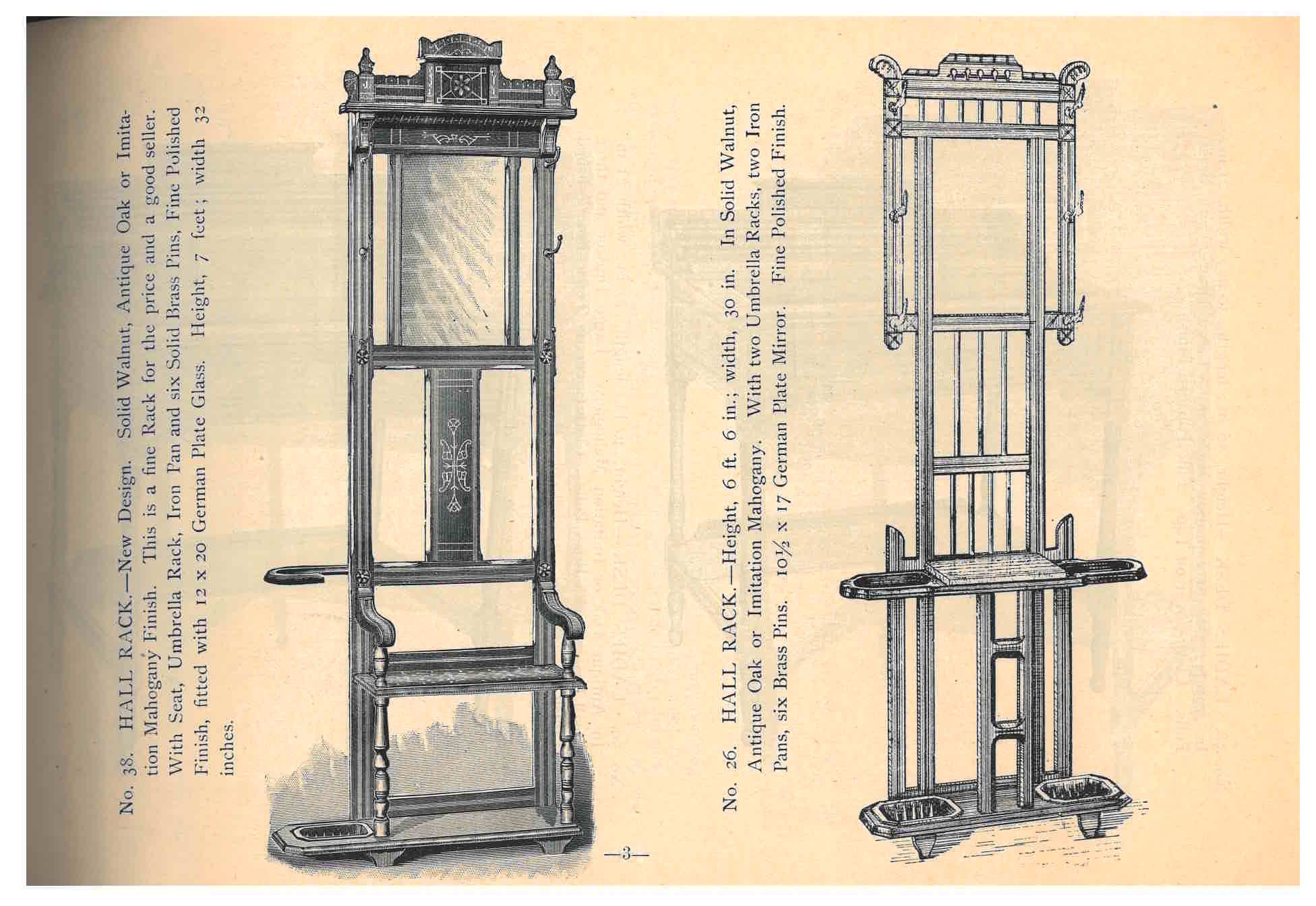 19th c. Mahogany and Brass Book Stand c.1800s