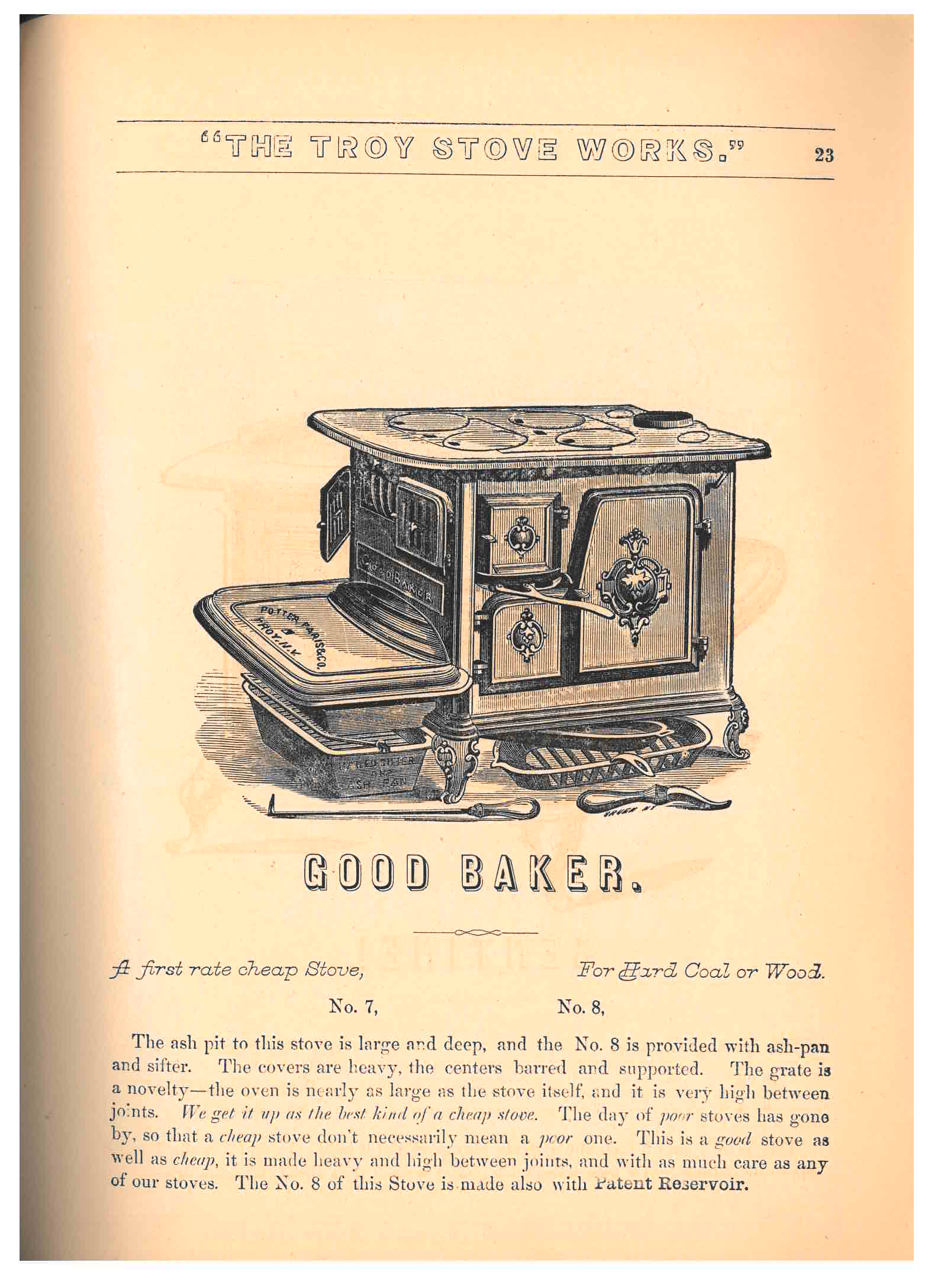 "Good Baker" stove
